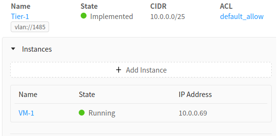 adding a VM to a vpc.