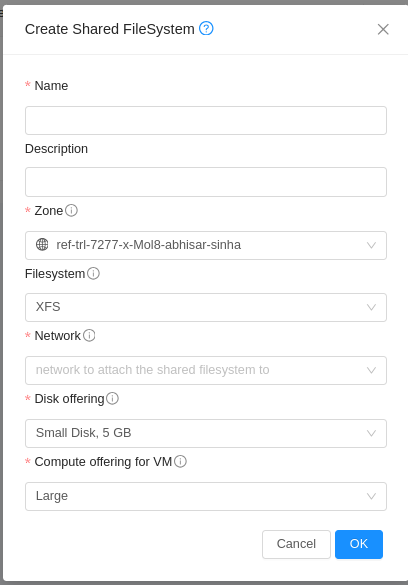 Create Shared FileSystem