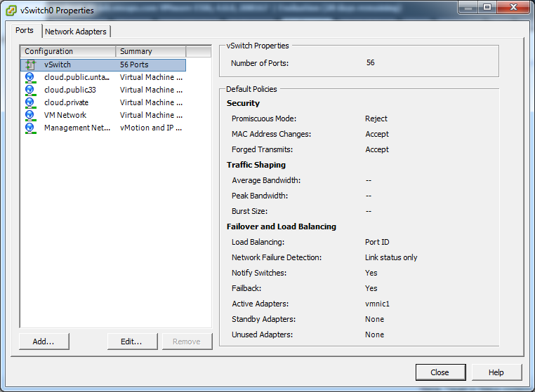 vsphereincreaseports.png: vSphere client