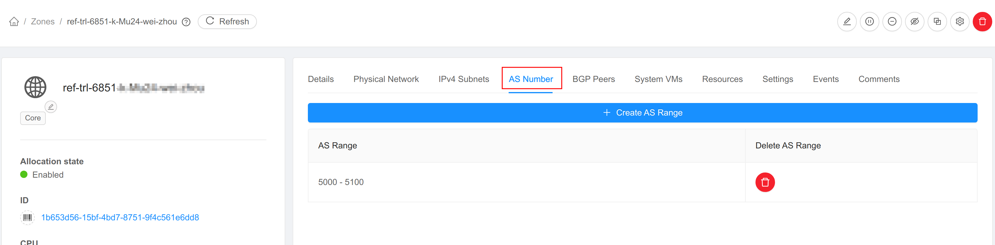 AS number ranges for Dynamic Routing