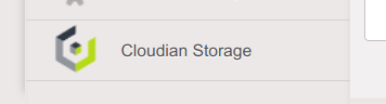 a screenshot of an enabled Cloudian Connector