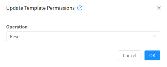 Resetting (removing all) permissions