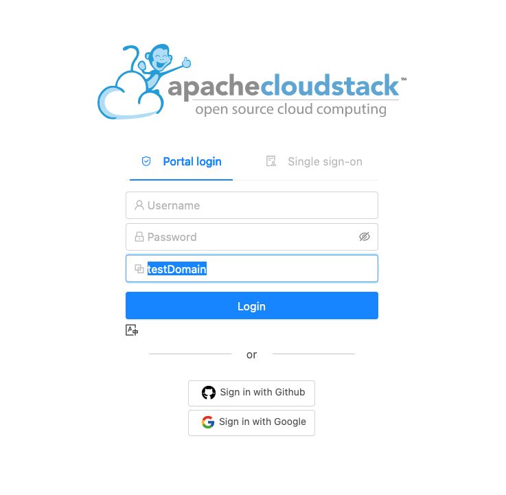 OAuth configuration section