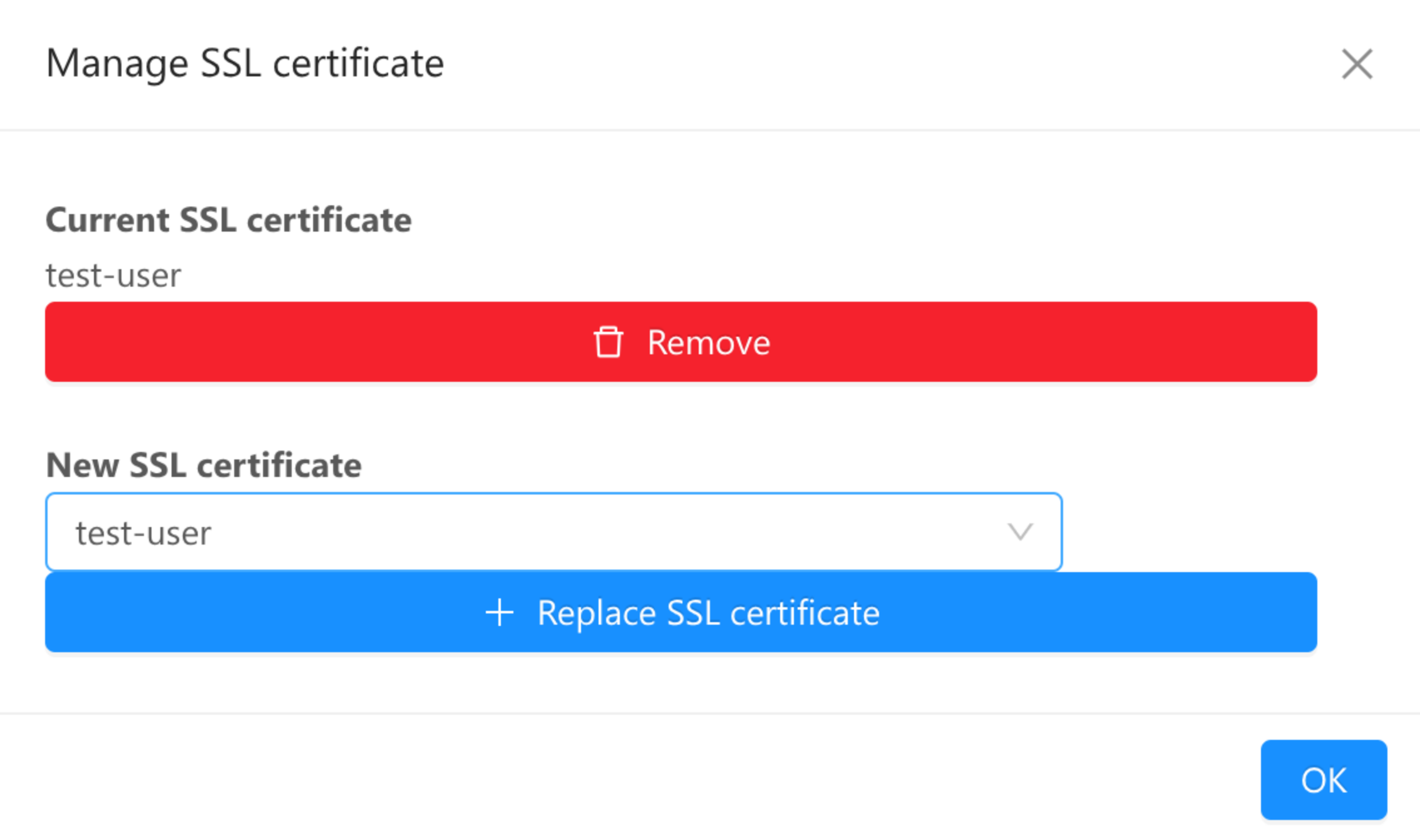 Manage certificates of load balancer rule.