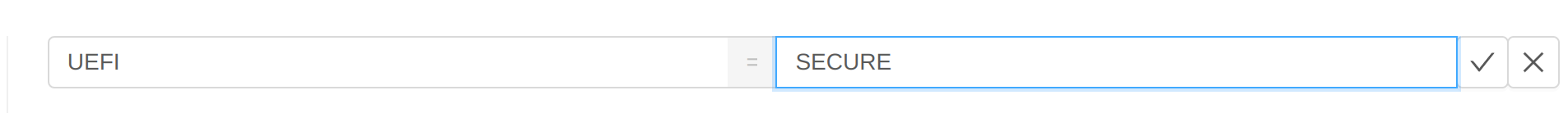 Set boot type to UEFI and mode to SECURE